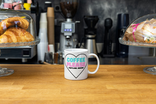 HEART COFFEE PLEASE Coffee Mug